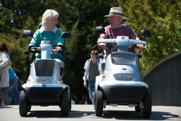 Visual guide highlighting free mobility scooter programs for elderly individuals