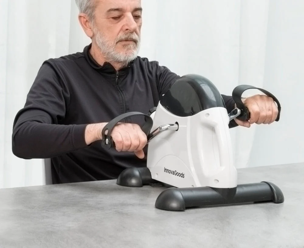 Variety of pedal exercisers enabling seniors to maintain fitness while seated