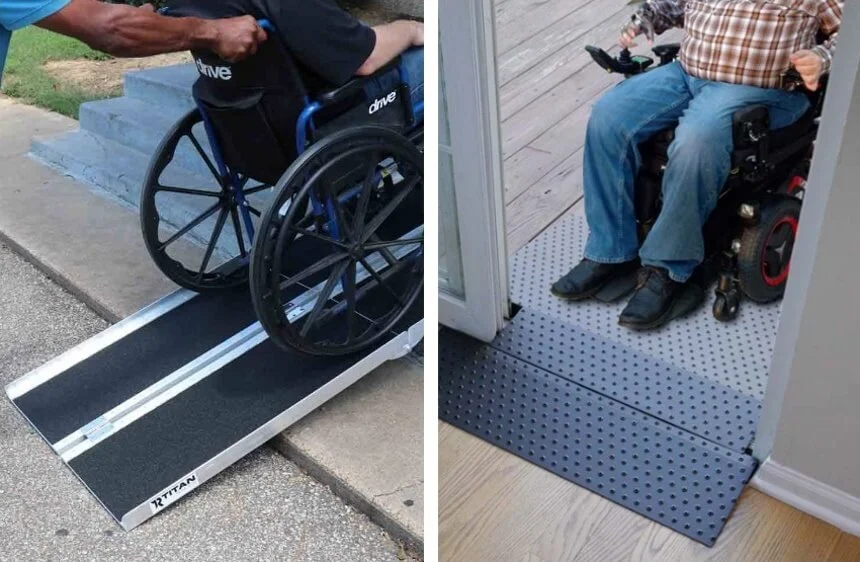 Selection of top portable wheelchair ramps enhancing mobility for elderly individuals.