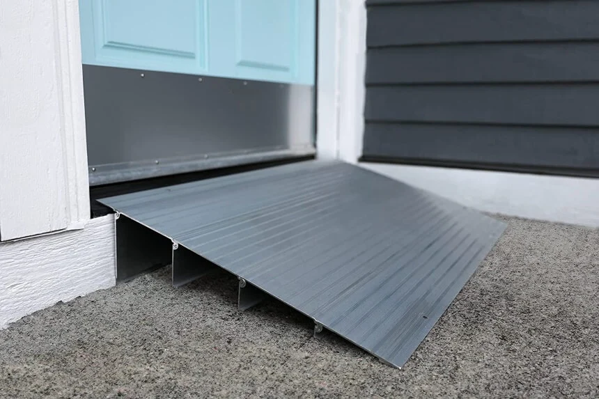 Portable wheelchair ramps facilitating accessibility for seniors in various environments.