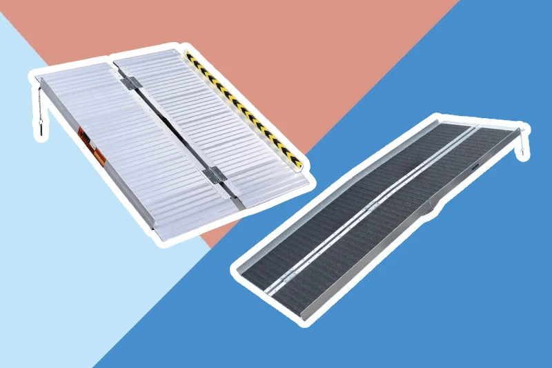 Portable wheelchair ramp enhancing mobility for seniors