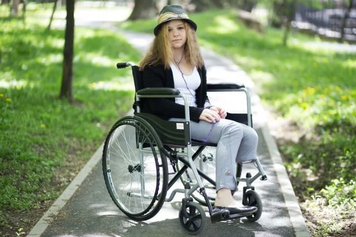 Lightweight wheelchair model designed for comfort after amputation