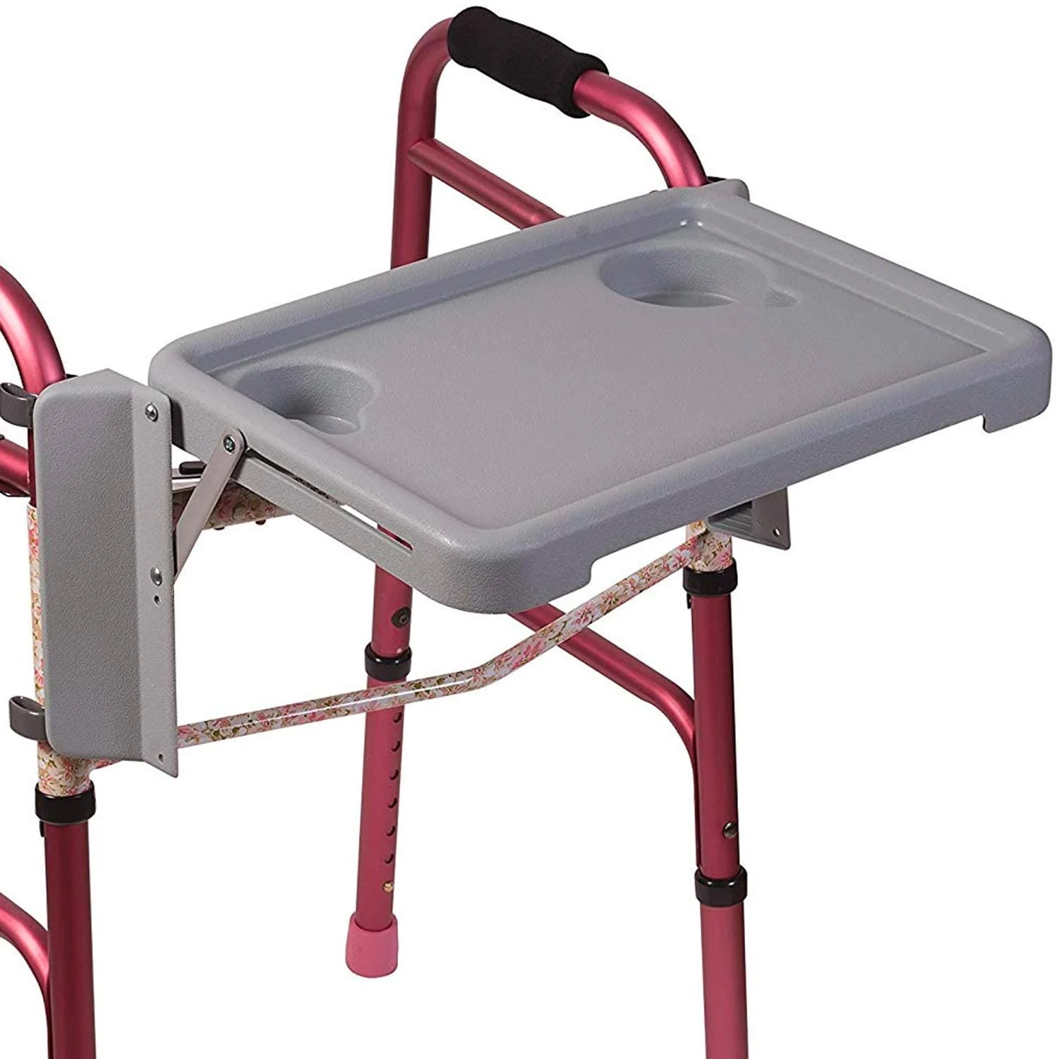 DMI folding walker tray providing portability and convenience for seniors