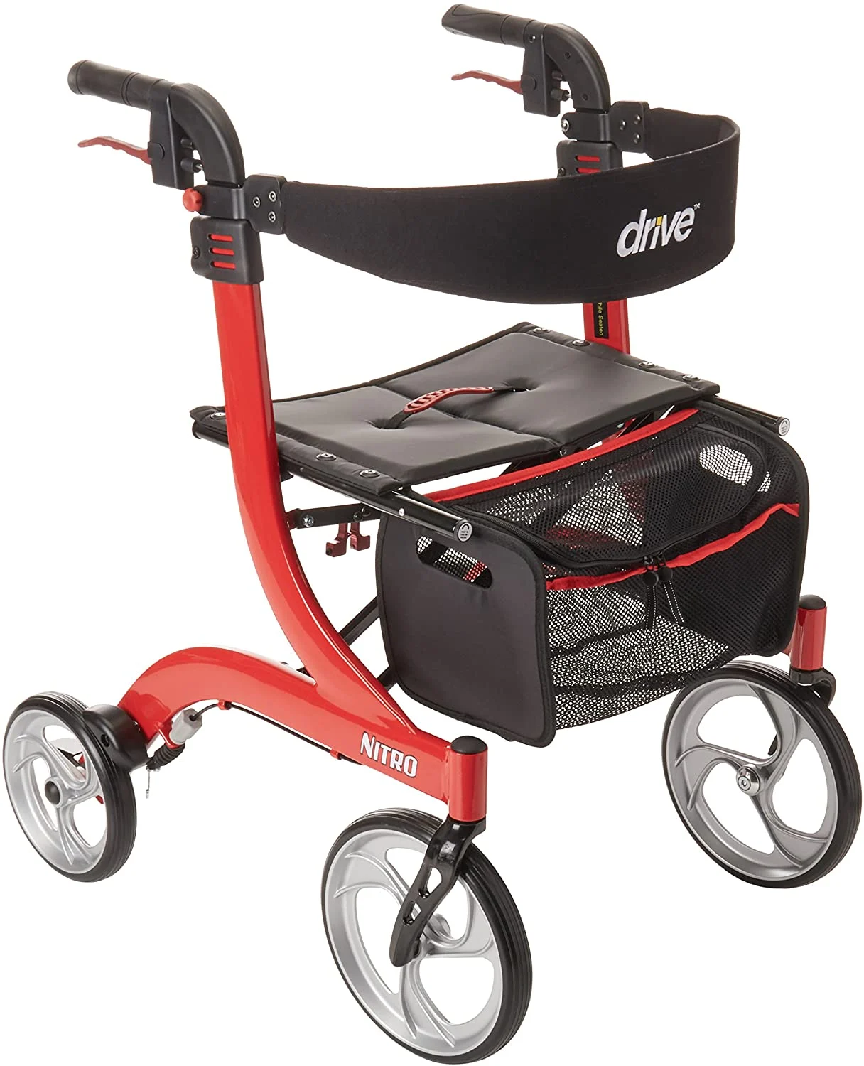 Drive Medical RTL10266 rollator walker – durable and adjustable for elderly mobility