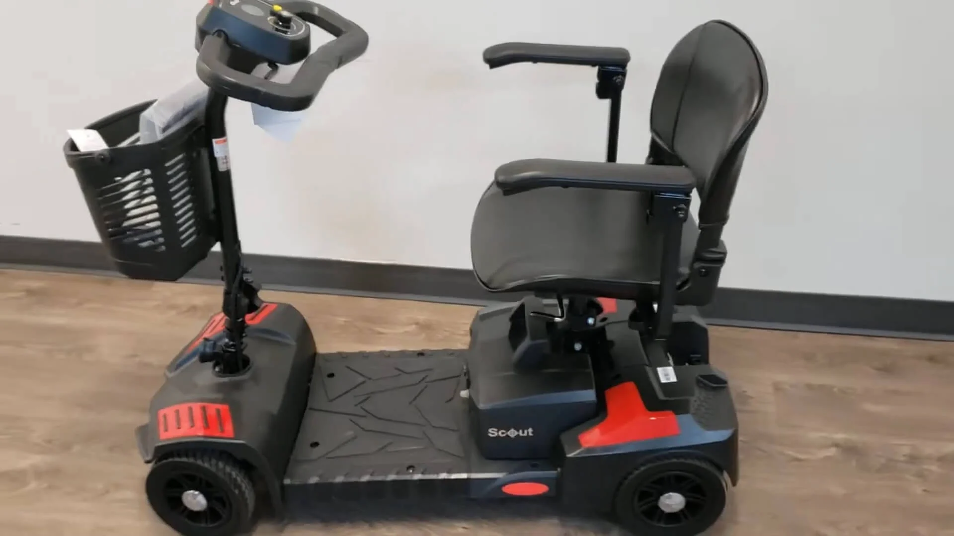 Mobility scooter from Drive Medical with compact design for elderly mobility