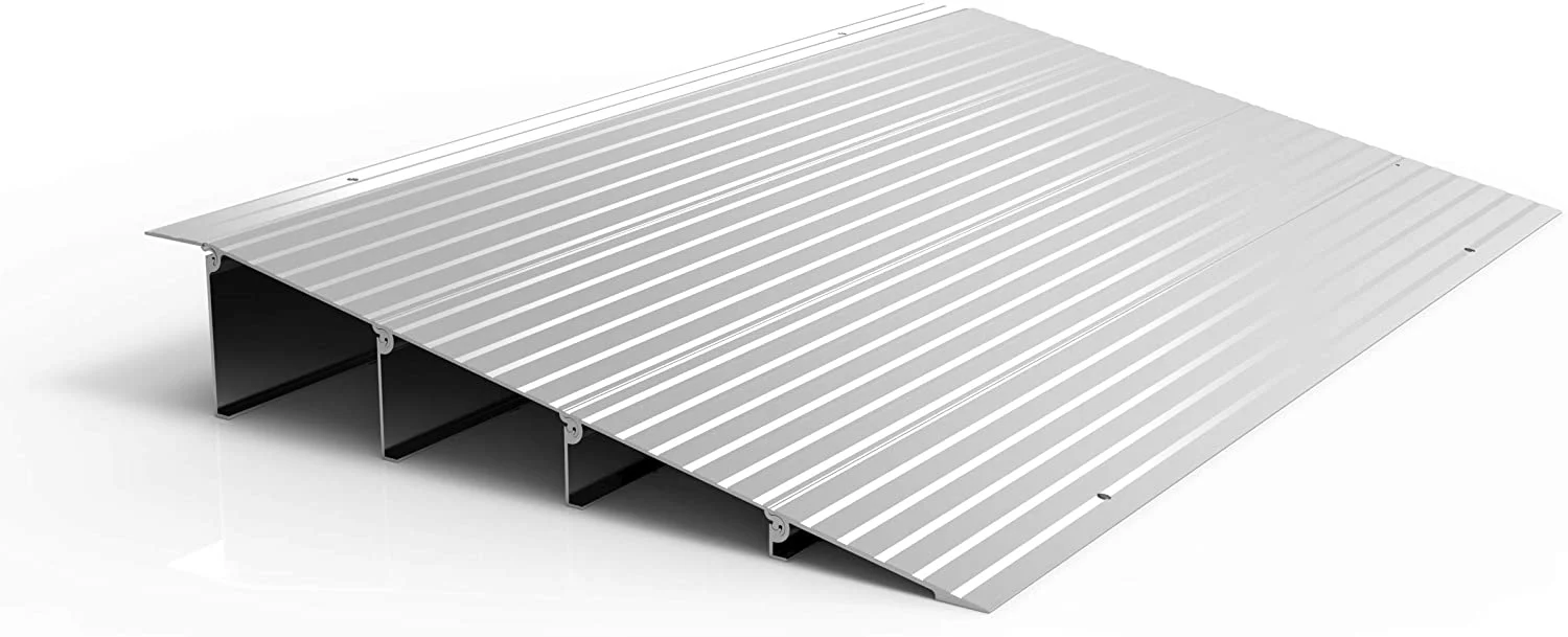 EZ-Access modular aluminum entry ramp facilitating wheelchair access