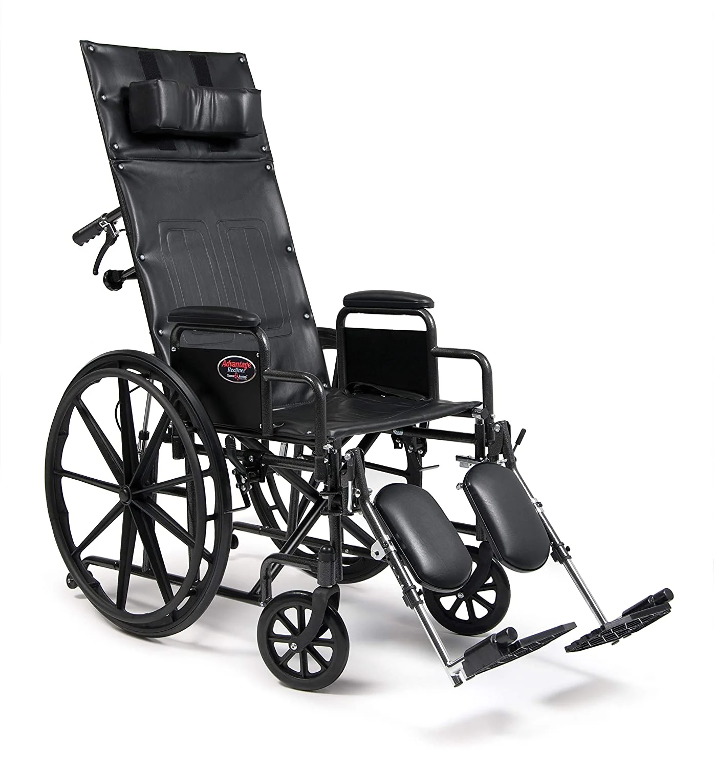 Everest & Jennings reclining wheelchair for senior comfort with adjustable back and leg support