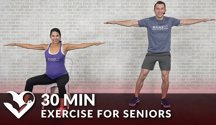 HASfit YouTube channel providing exercise routines for senior fitness