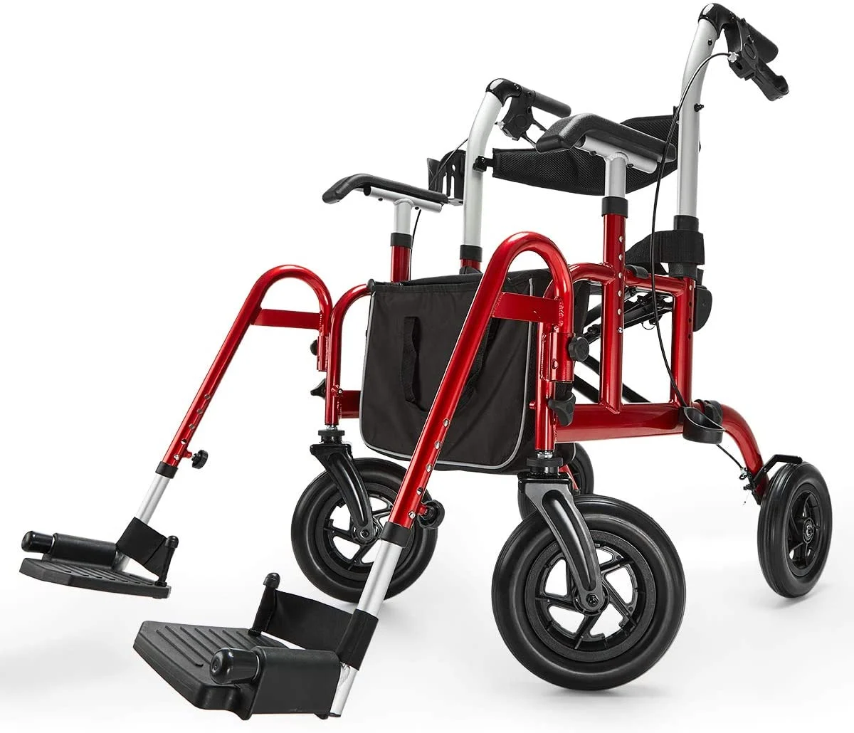 Health Line Massage Products 2-in-1 rollator and transport chair ensuring safety and comfort