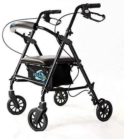 Healthline lightweight rollator walker – easy-to-use mobility aid for seniors