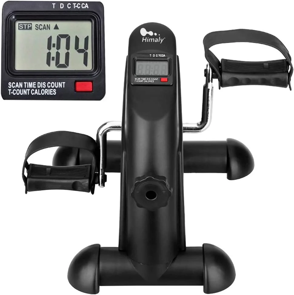 Himaly mini exercise bike aiding seniors in maintaining mobility and health