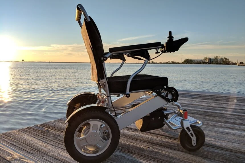 Comparison chart of electric wheelchair weights suitable for elderly mobility.