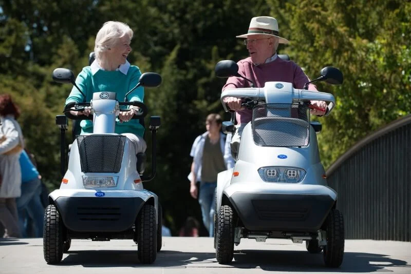 Visual guide highlighting free mobility scooter programs for elderly individuals