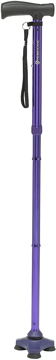 HurryCane Freedom Edition foldable walking cane enhancing senior mobility