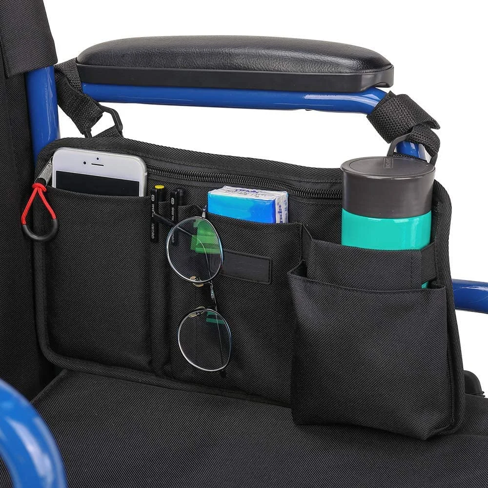 ISSYZONE side bag for wheelchairs providing additional storage