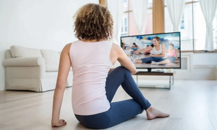 Indoor exercises promoting physical health and joy among elderly adults