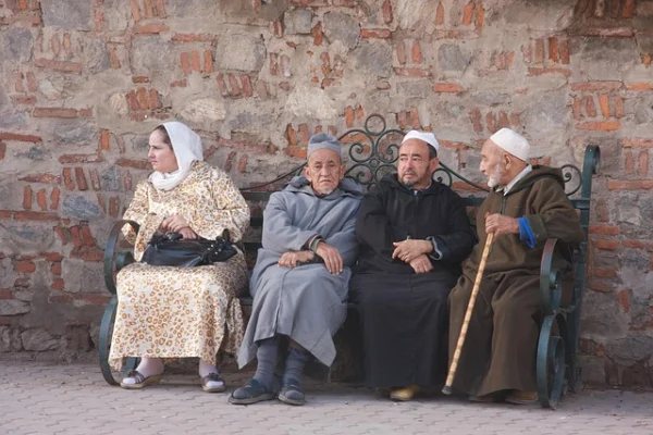 Elderly group observing the international day of the older person