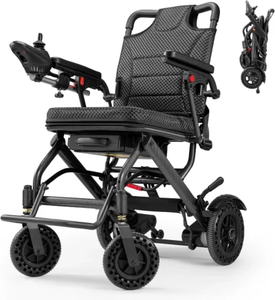 SuperHandy GoRide compact power wheelchair for senior transportation
