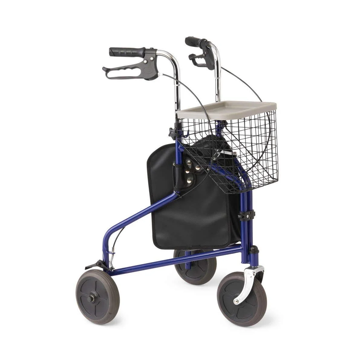 Medline ultralight 3-wheel rollator – maneuverable mobility aid for seniors