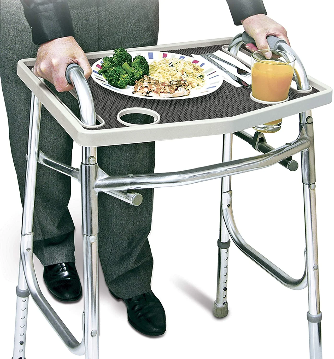 North American walker tray offering support for seniors