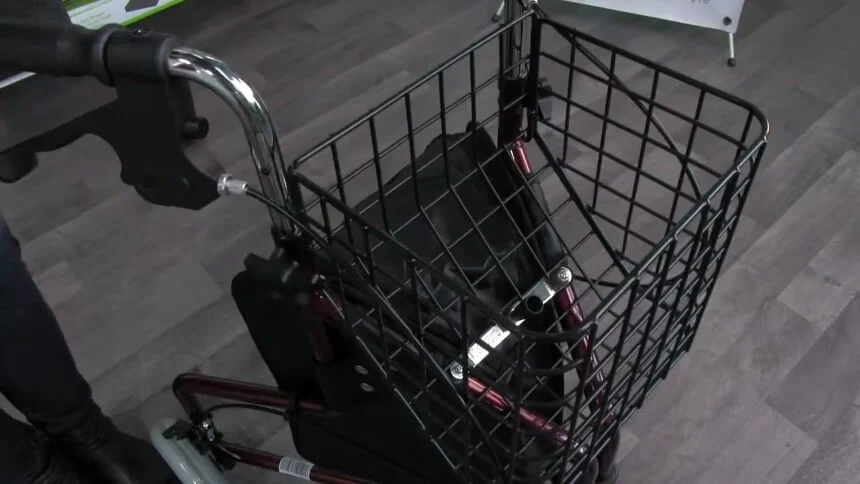 Side view of Nova 3 wheel walker used for safe senior mobility