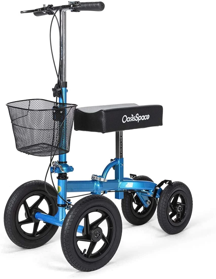 OasisSpace all-terrain knee scooter – robust design for outdoor mobility in seniors