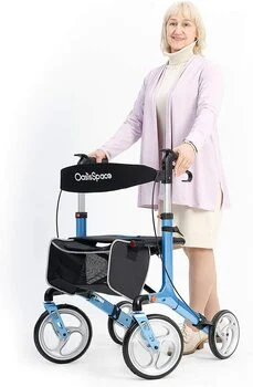 OasisSpace Aluminum Rollator Walker