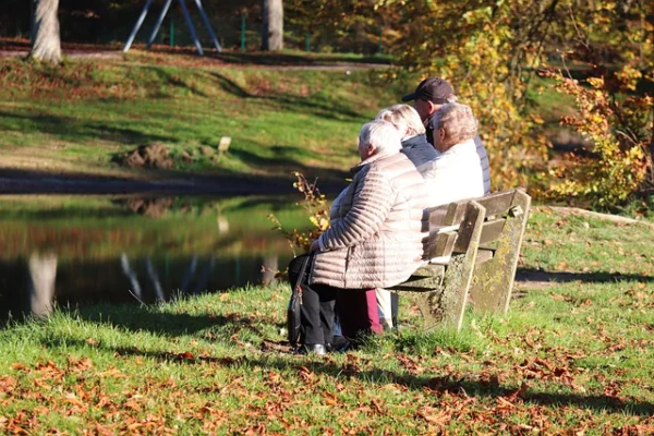 seniors remaining active outdoors on the international day of the older person