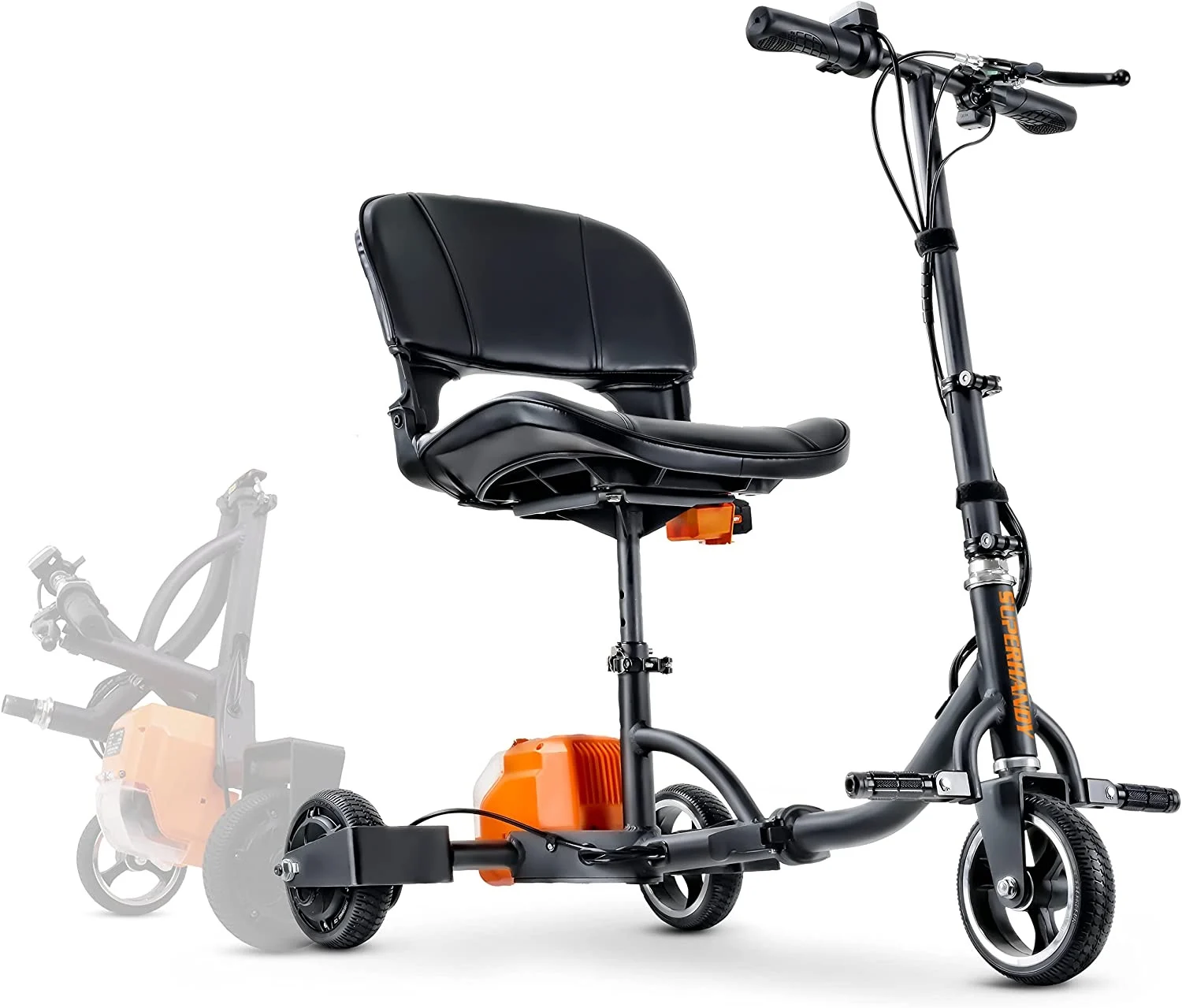 SuperHandy 3-wheel folding mobility scooter for senior independence