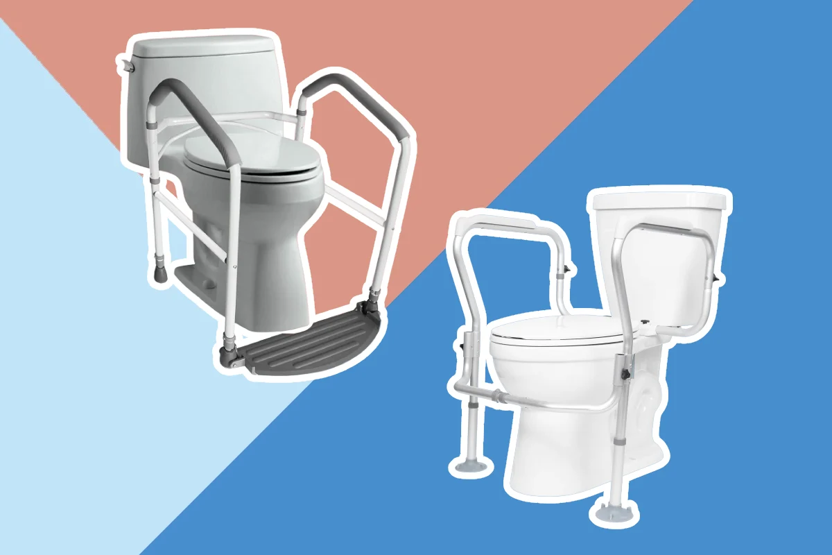 Essential toilet safety rails enhancing bathroom safety for elderly users