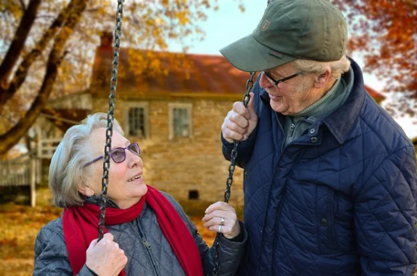 The International day of the older persons 2025 Celebrated by a senior couple outdoors