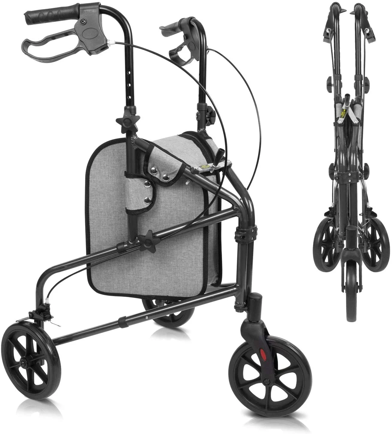 Carex 3-wheel walker – compact and efficient mobility solution for seniors