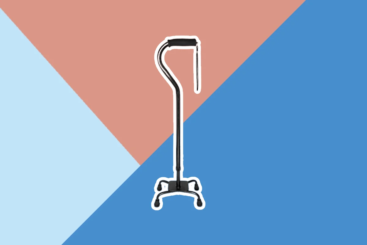 Selection of walking canes designed to improve balance in elderly individuals