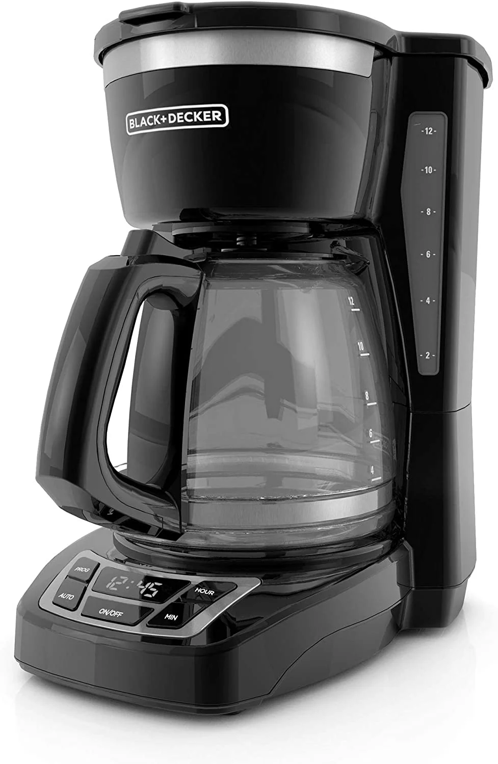 BLACK+DECKER CM1160B programmable coffee maker with large buttons for seniors