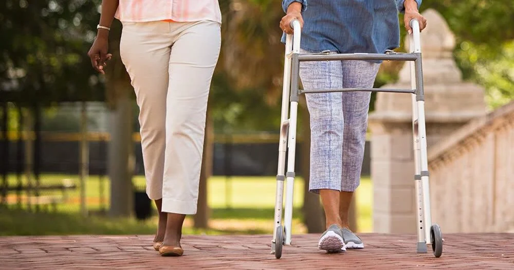 Folding walker example shown in weight comparison