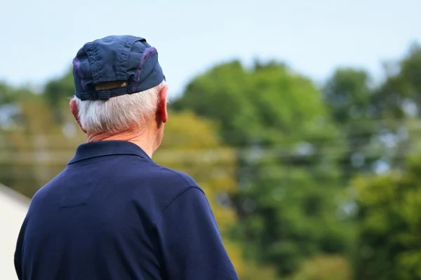 senior man remaining active on international day of the older person
