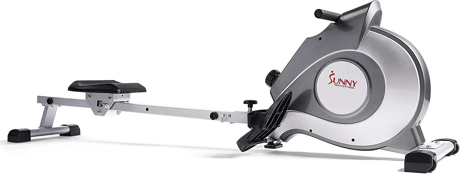 Sunny Health & Fitness SF-RW5515 magnetic rower ideal for senior users