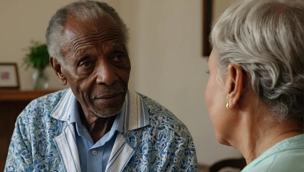 two seniors talking about the international day of the older person