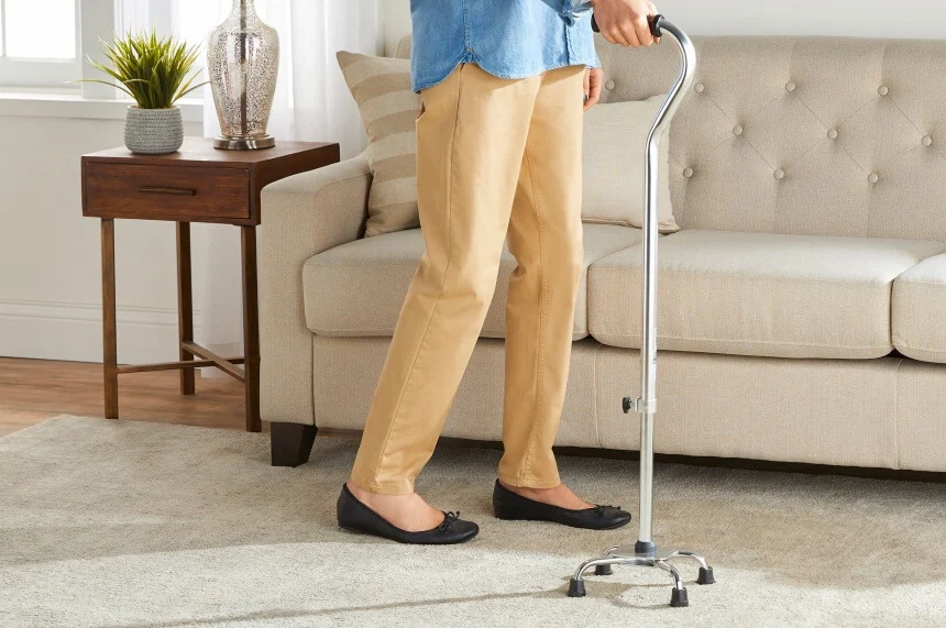 Adjustable canes for older adults with balance challenges