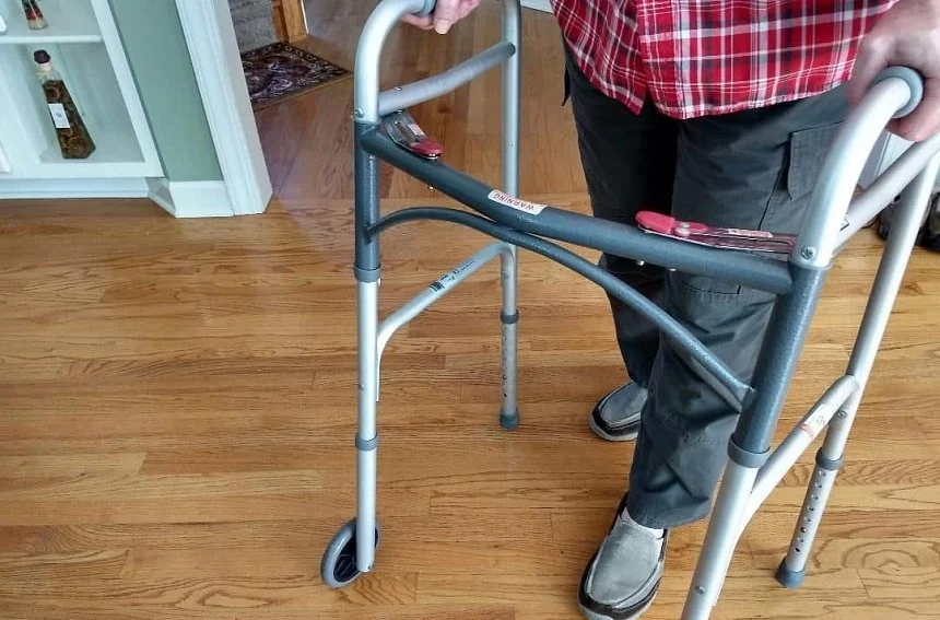 Walker with wheels: affordable mobility solution for elderly individuals